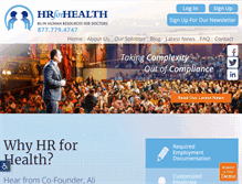 Tablet Screenshot of hrforhealth.com
